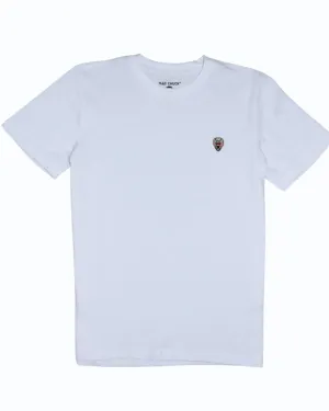 WHITE YOUTH CREW NECK