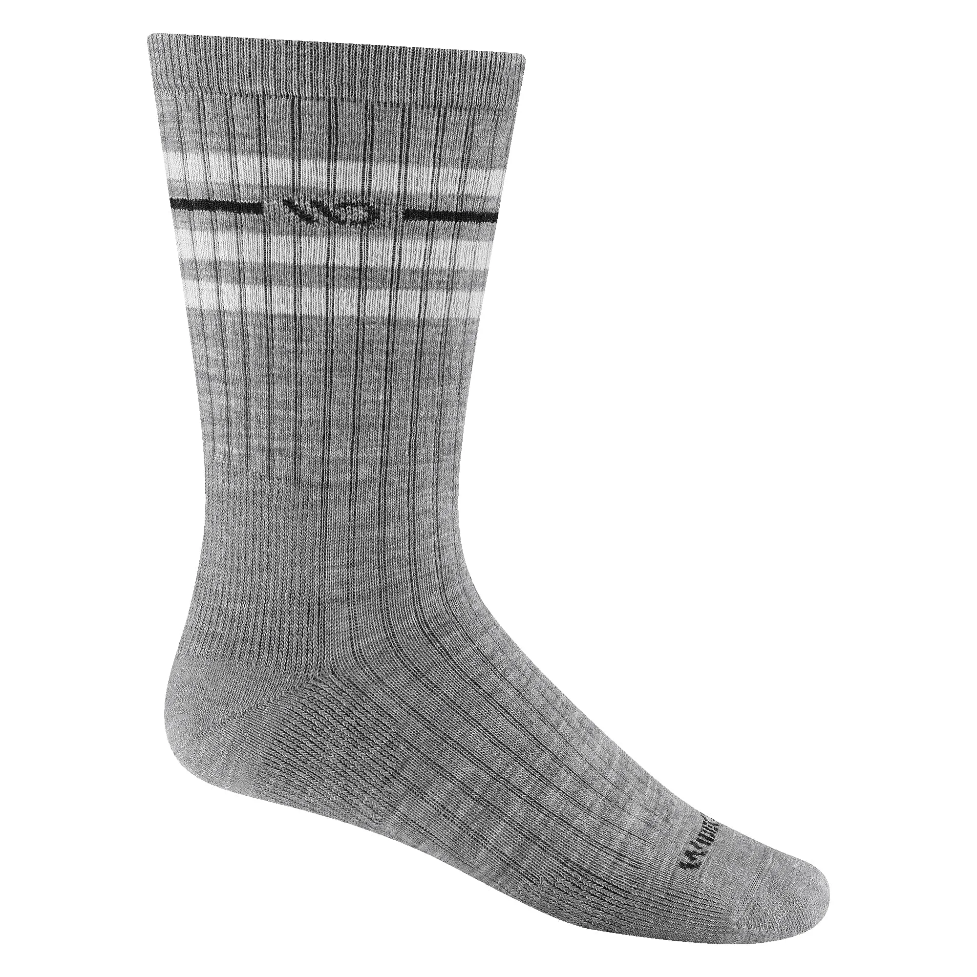 Wide Open Mens Vintage Stripe Cushioned Crew Socks