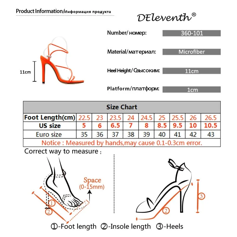 Women Sexy Thin Heels Sandals New Candy Color High Heel