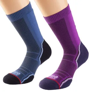 WOMEN'S 1000 MILE SINGLE LAYERED TREK SOCK TWIN PACK
