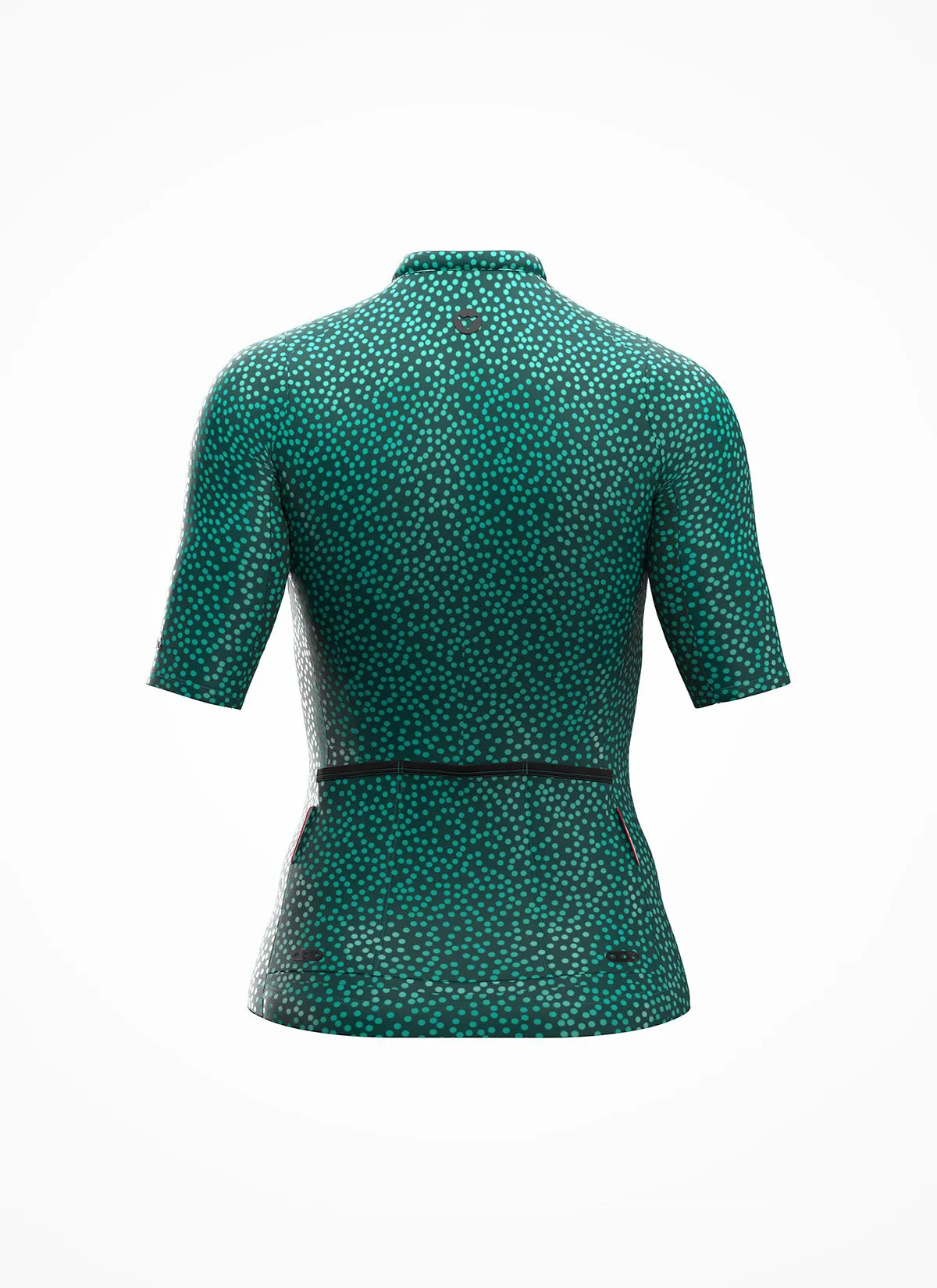 Women's Essentials TEAM Jersey - Storm Green Dots