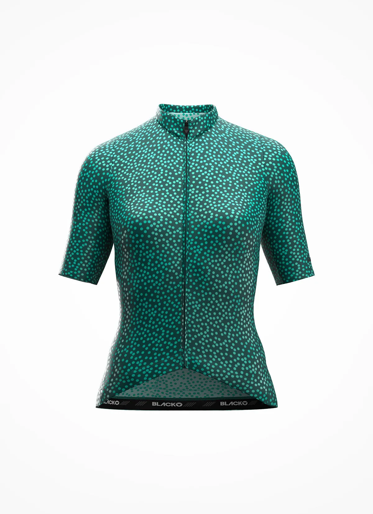 Women's Essentials TEAM Jersey - Storm Green Dots