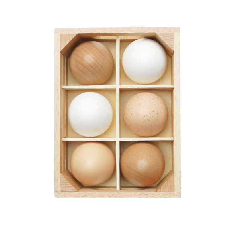 Wooden Farm Eggs Market Crate Set