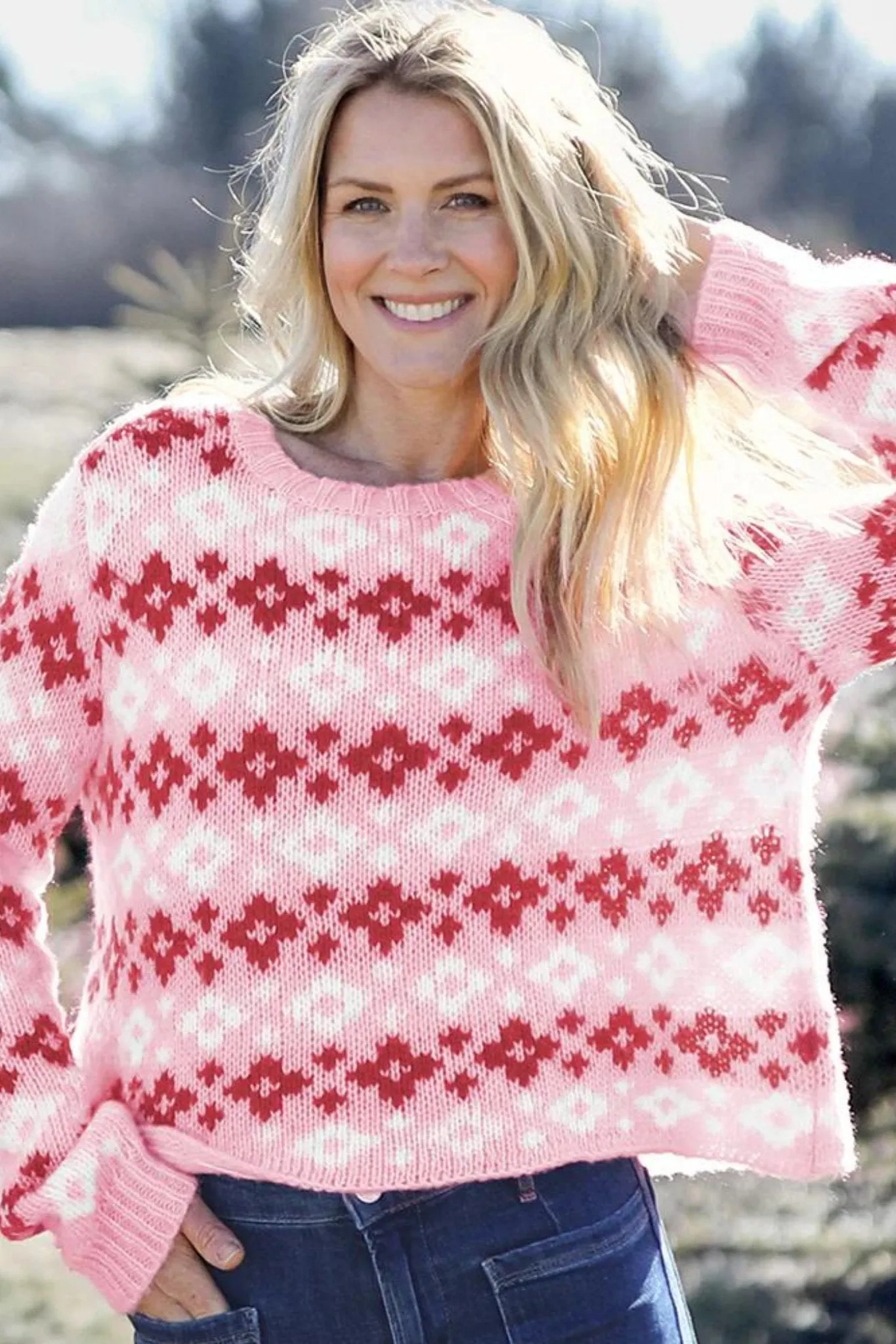 Wooden Ships: Shrunken Fair Isle Chunky Crew