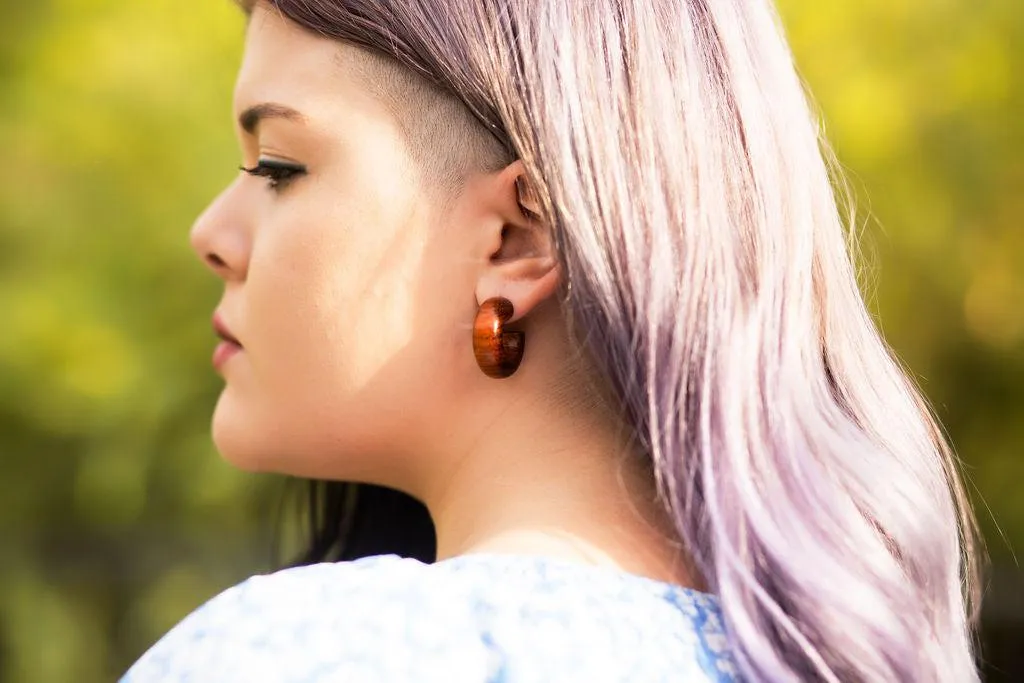 Wooden Small Chunky Hoops