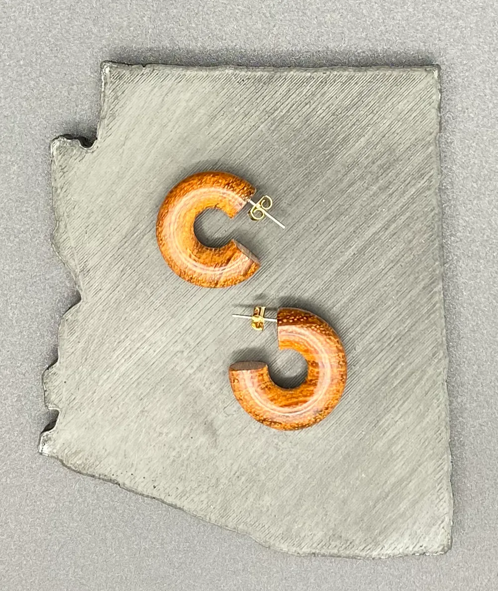 Wooden Small Chunky Hoops