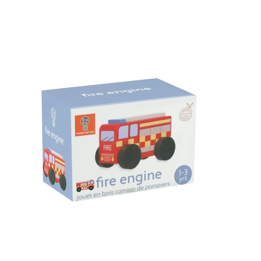 Wooden Toy Fire Engine