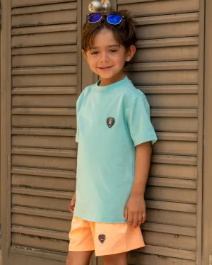 YOUTH TURQUOISE CREW NECK