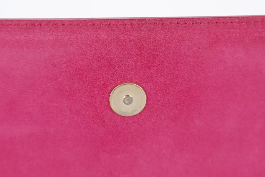 YVES SAINT LAURENT (YSL) BELLE DE JOUR CLUTCH RED PATENT WITH DUST COVER